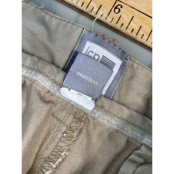 JCP Mens Shorts Size 34 Chino Tan Khaki Cotton Flat Front Pockets Preppy Golf - Picture 3 of 7